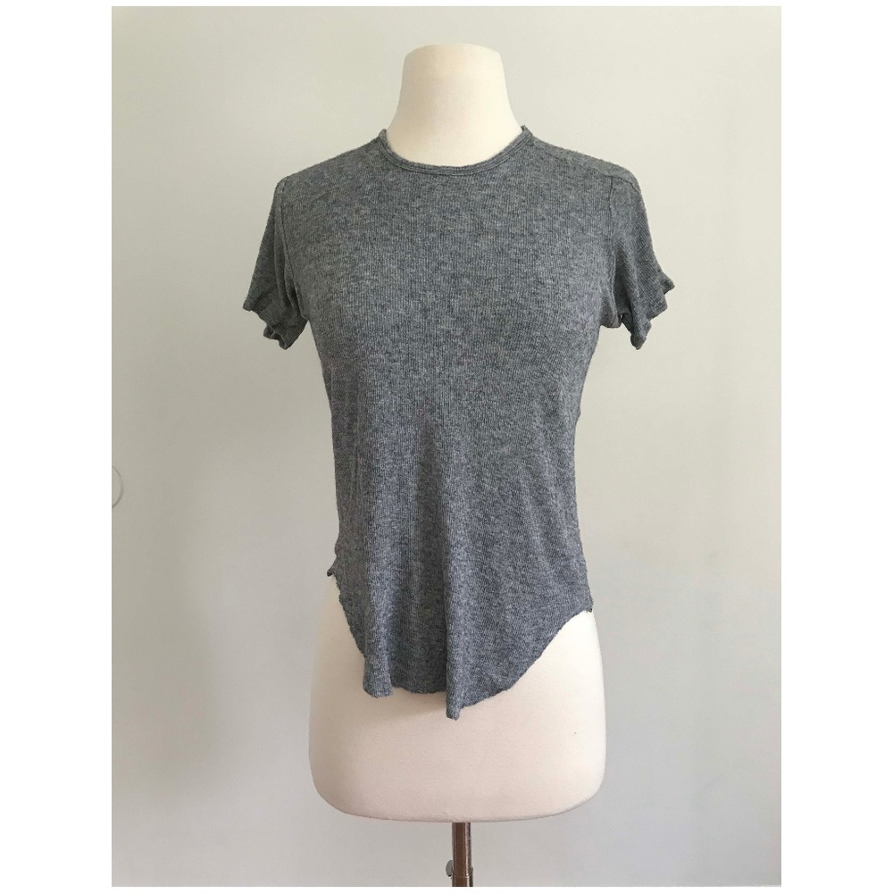 Helmut Lang Wool Rib Fitted Tee
